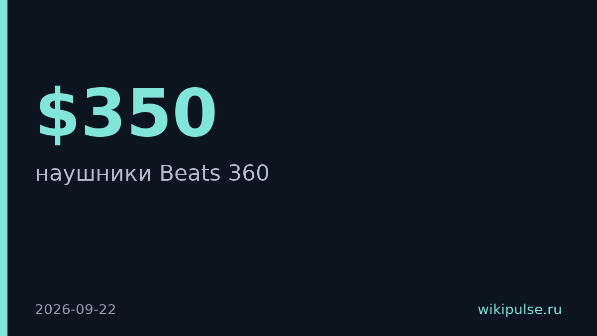 Apple выпустила наушники Beats 360 за $350 со сменными деталями