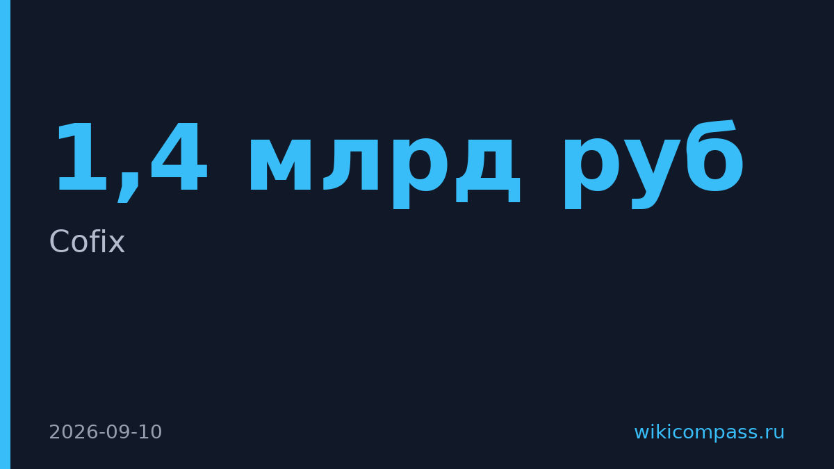 Армянская «Аяса Инвест» купила сеть кофеен Cofix за 1,2–1,4 млрд руб.
