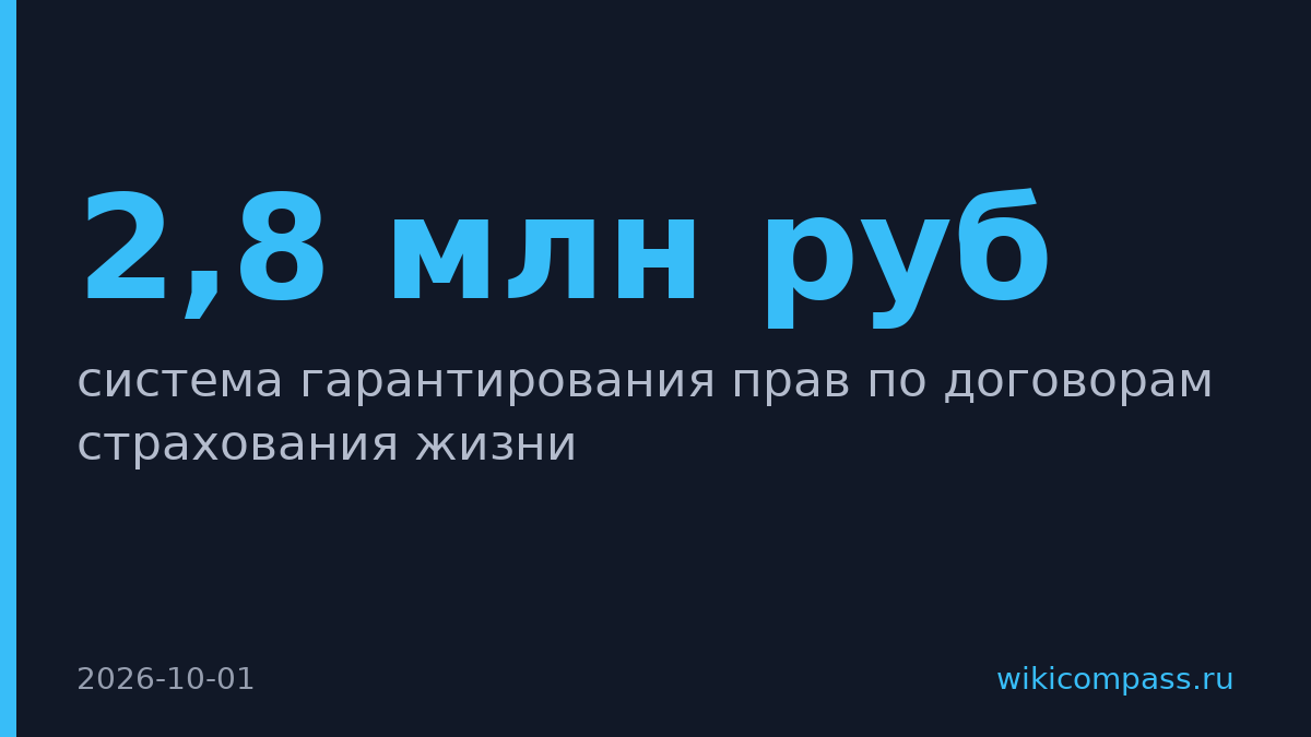 Банк России запустит гарантии по страховкам жизни с 1 января 2027
