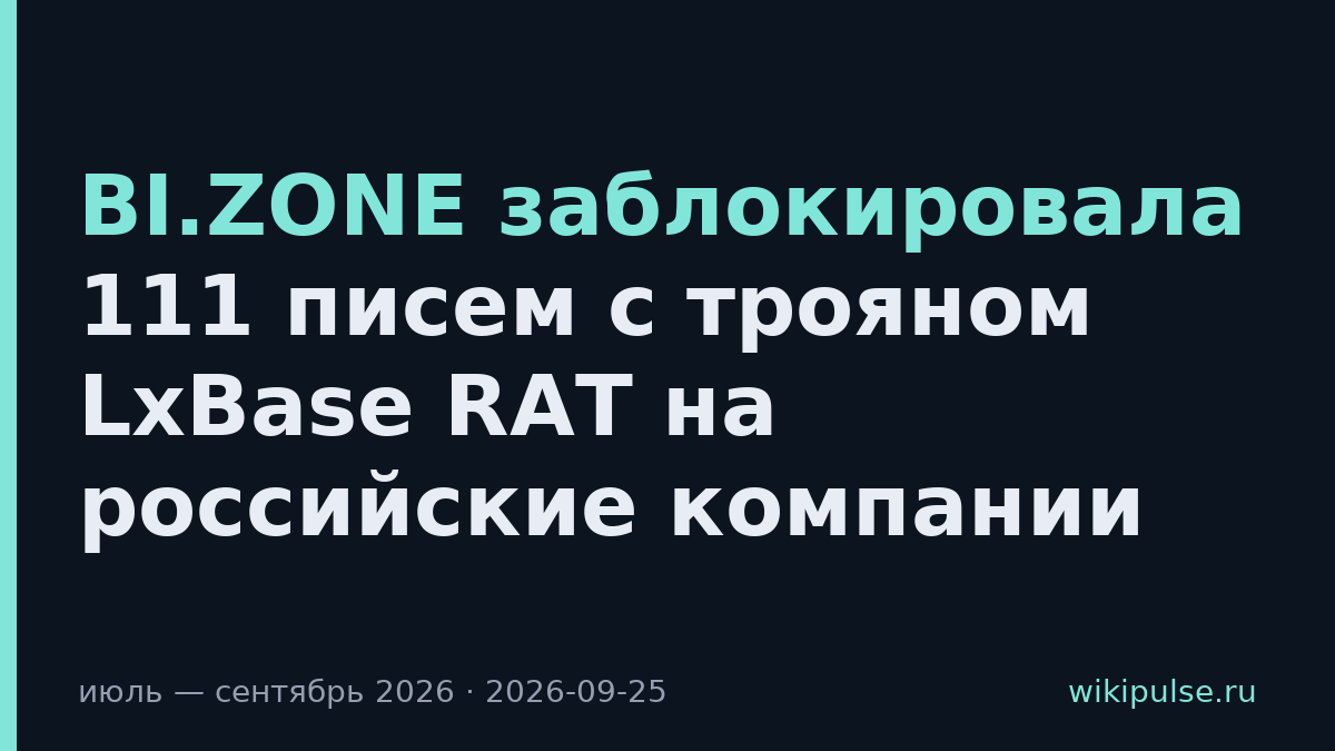 BI.ZONE заблокировала 111 писем с трояном LxBase RAT на российские компании