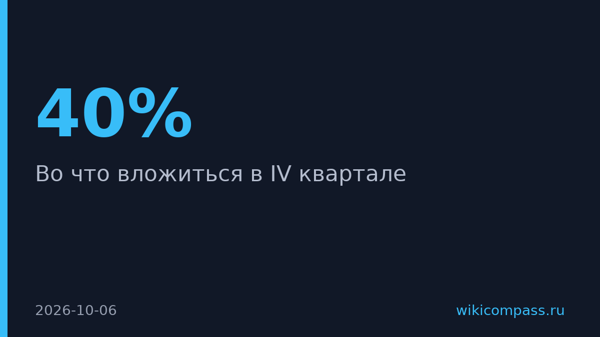Брокеры советуют вложиться в акции финсектора и нефтегаза в IV квартале