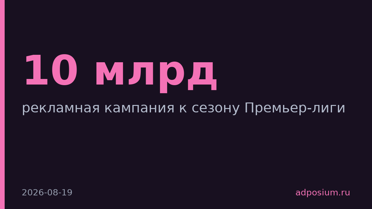 Coca-Cola выпустила трек с Central Cee к сезону Премьер-лиги