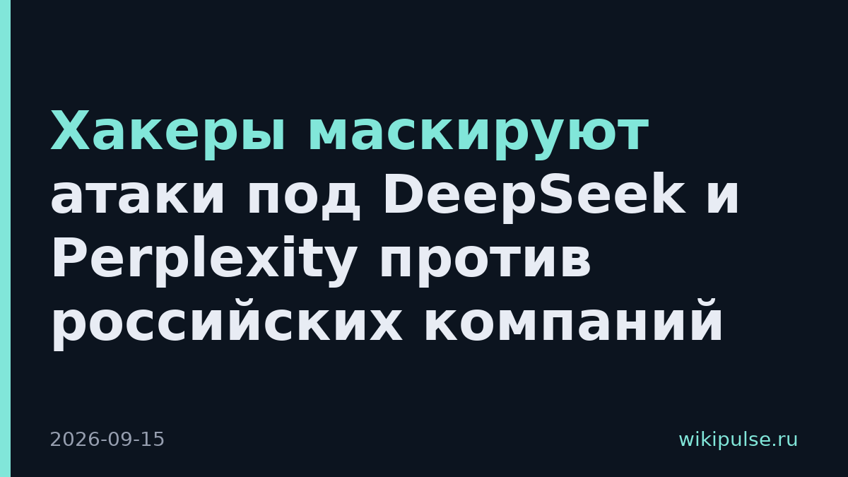 Хакеры маскируют атаки под DeepSeek и Perplexity против российских компаний