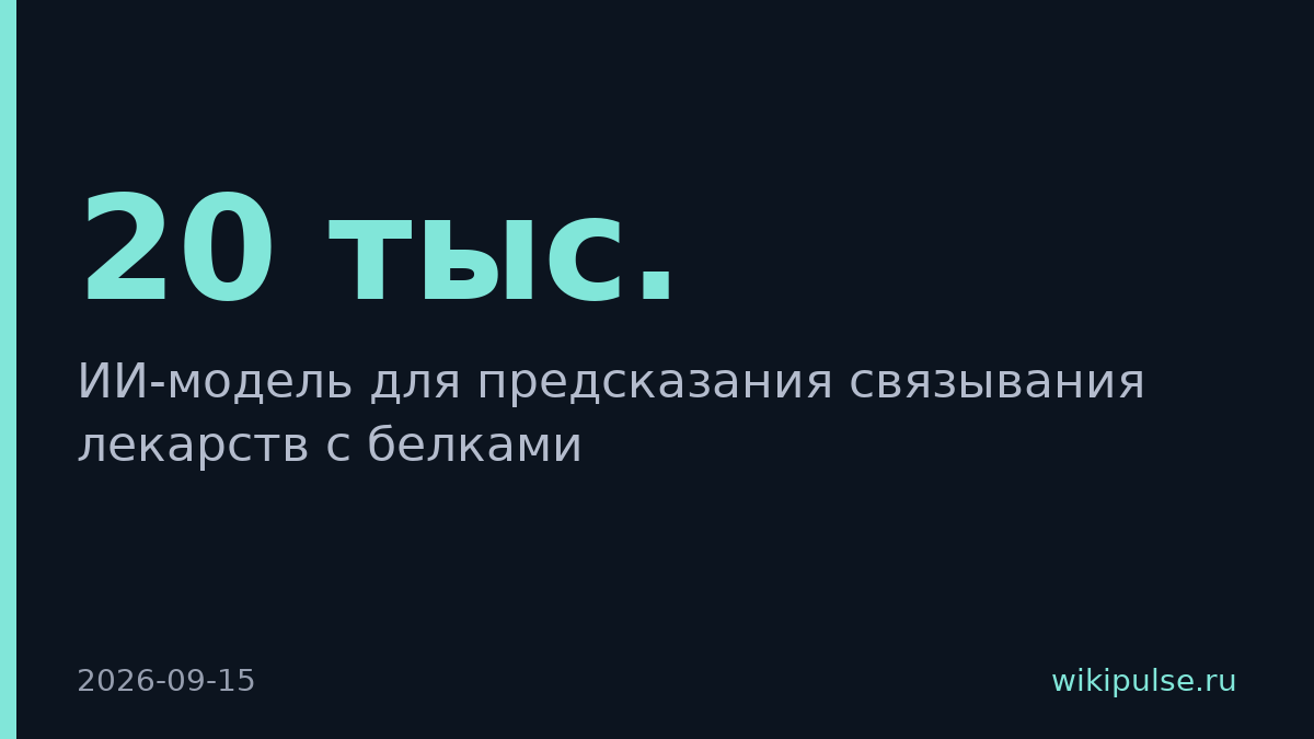 ИИ обучили на 20 тыс. структурах белков для точных прогнозов лекарств