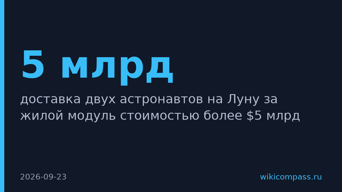 Италия выделит $5 млрд на лунный модуль для США