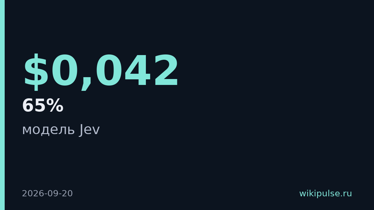 Jev выбирает ответы вместо генерации за $0,042 за млн токенов