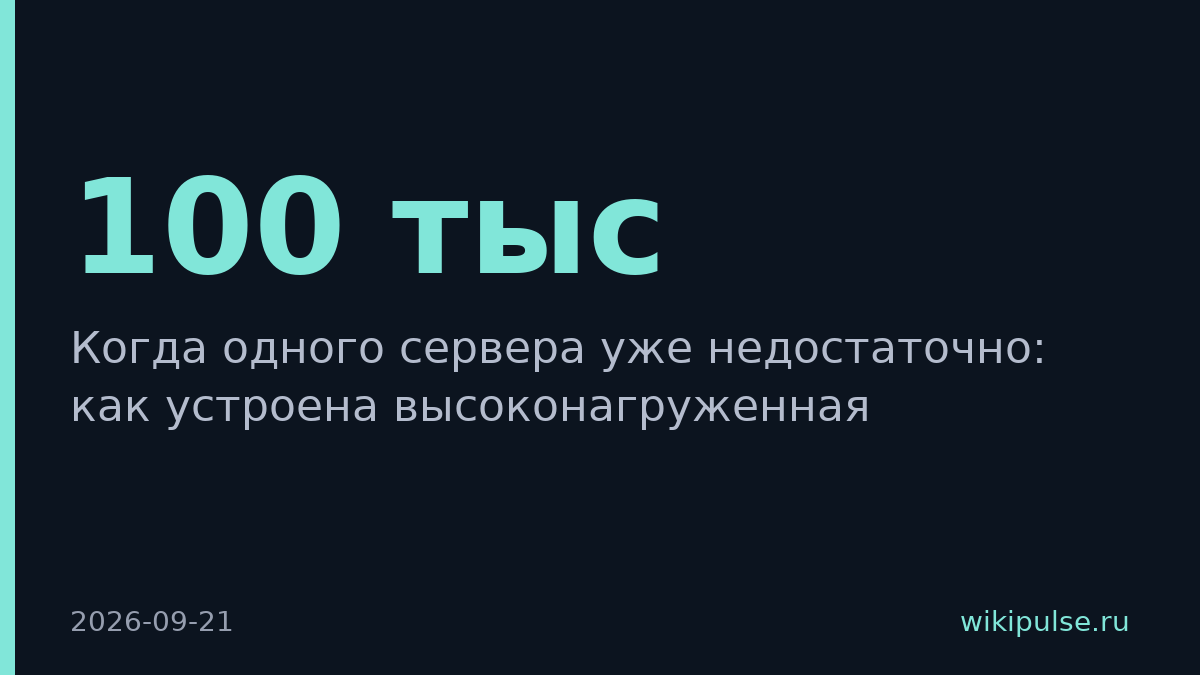 Корпоративная почта на 100 тысяч человек требует архитектуры распределённой системы