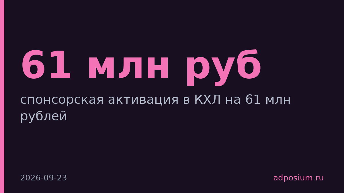 НСПК потратит 61 млн на спонсорскую активацию «Мира» в КХЛ