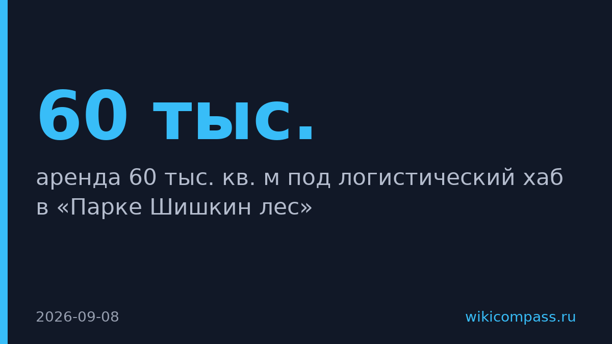 Ozon арендовал 60 тыс. кв. м под логистический хаб в Москве