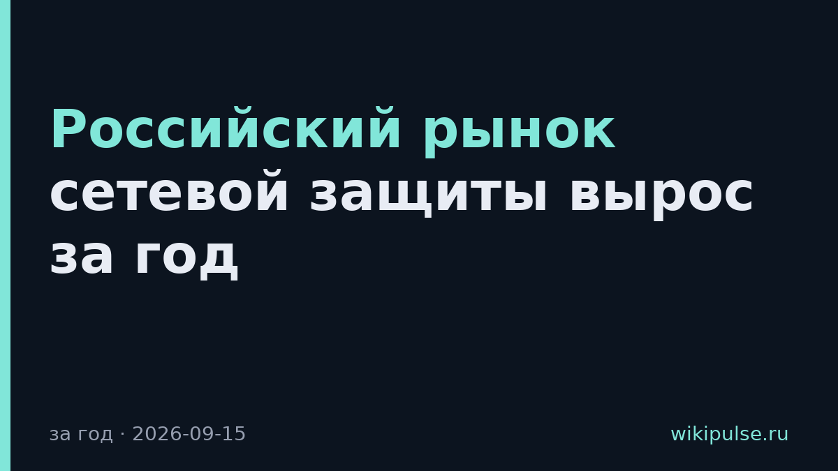 Российский рынок сетевой защиты вырос за год