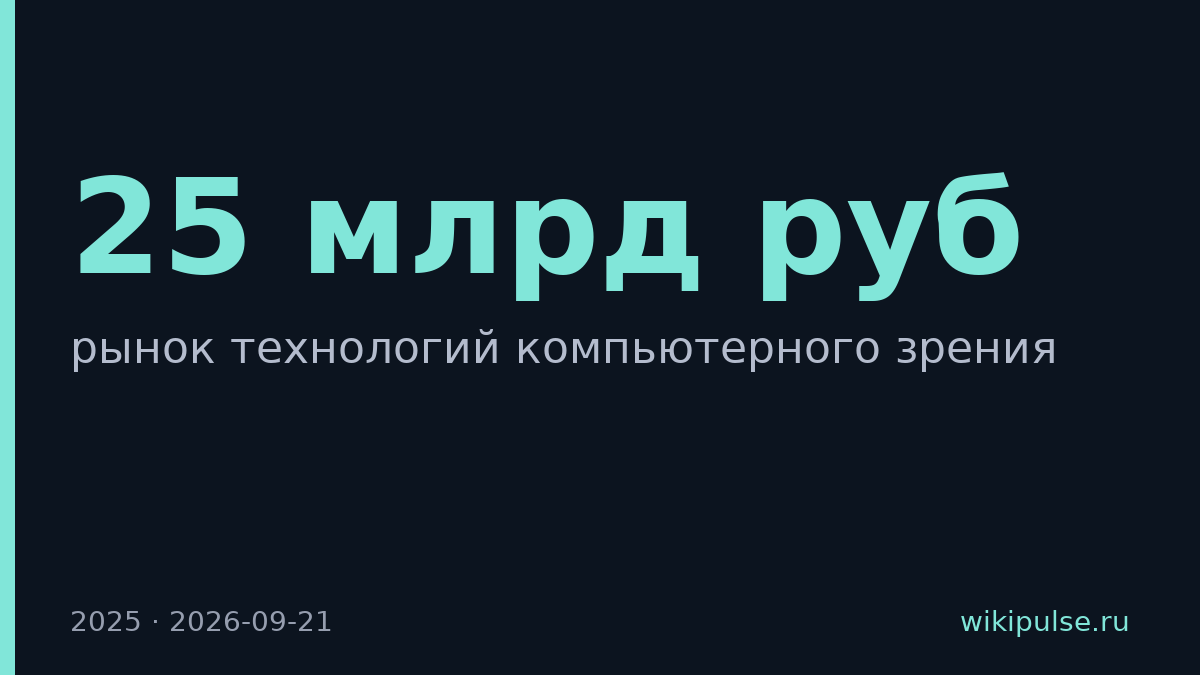 Рынок компьютерного зрения в России вырос до 25 млрд рублей