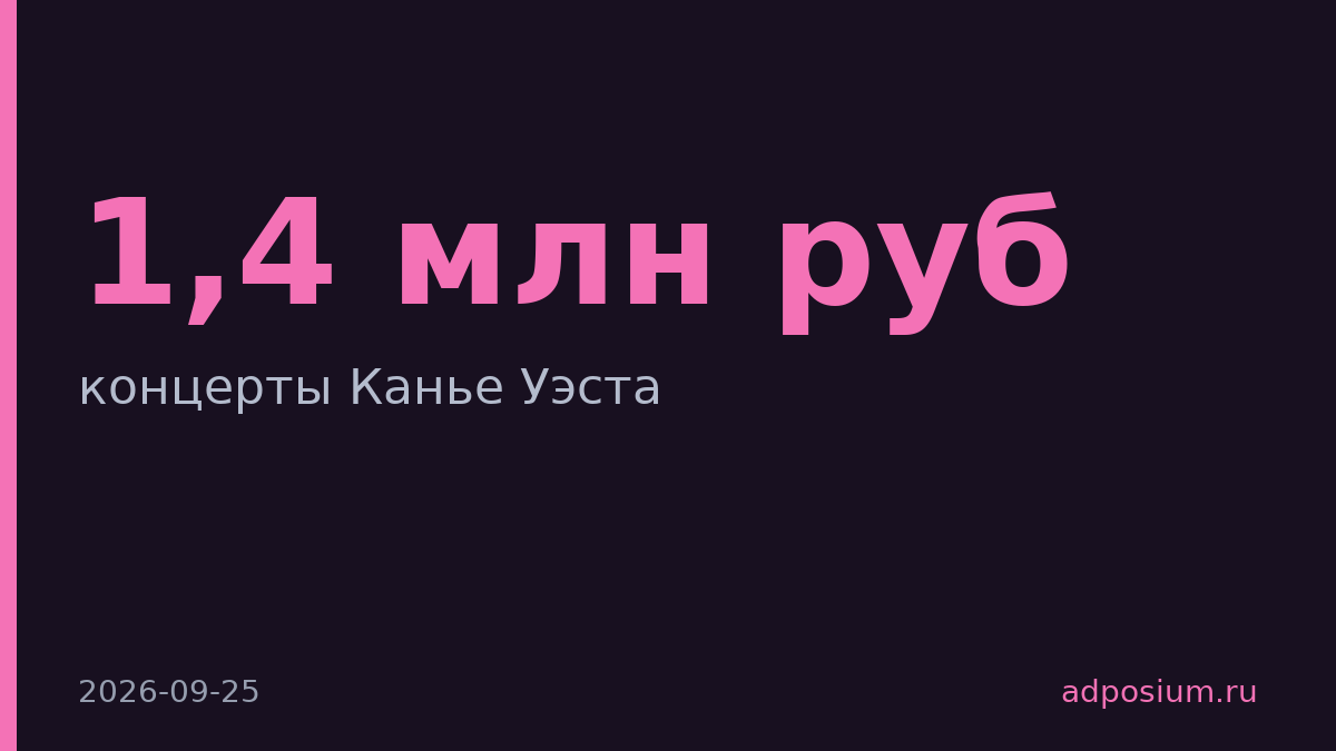 Say Agency получила шесть исков на 1,4 млн рублей за концерты Канье в Петербурге