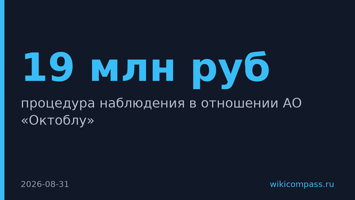 Суд ввел наблюдение над Октоблу — владельцем сети Desport
