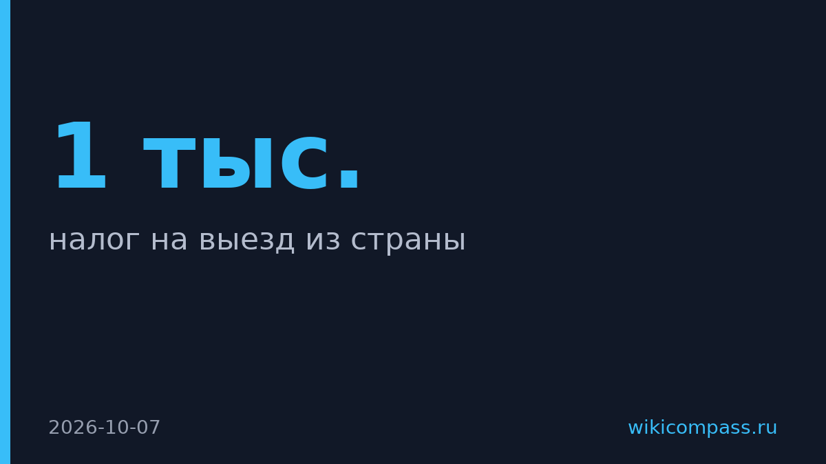 Таиланд введёт налог на вылет из страны в 1 тыс. батов