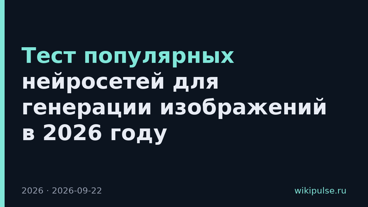 Тест популярных нейросетей для генерации изображений в 2026 году
