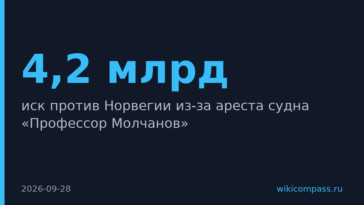 Трест «Арктикуголь» подал иск к Норвегии за арест судна