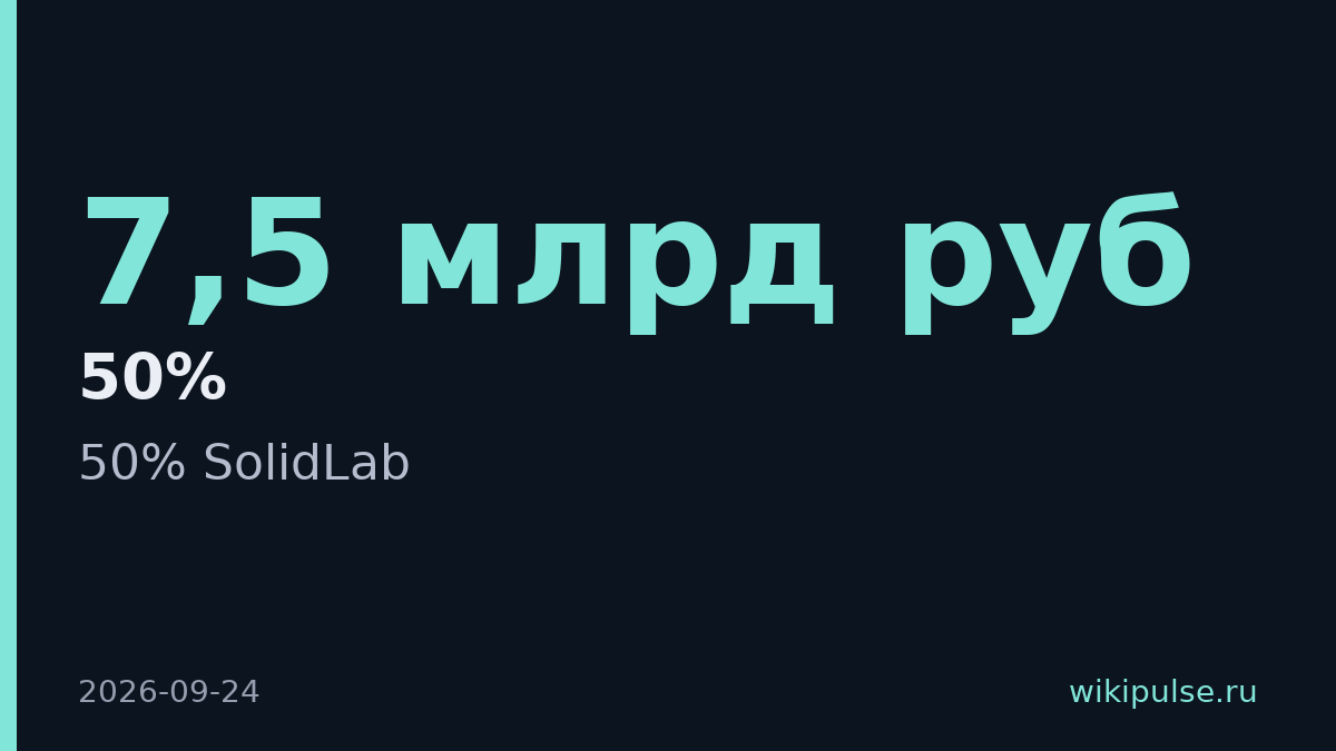 Яндекс купил половину SolidLab за 7,5 млрд руб