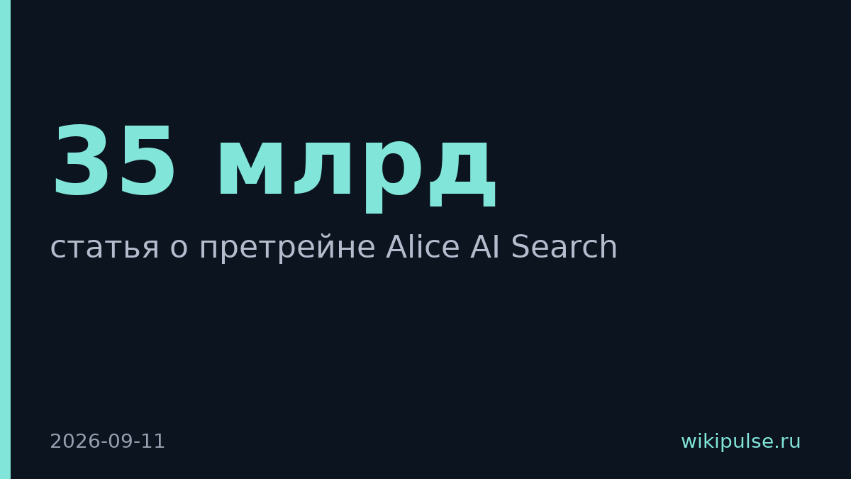 Яндекс выпустил открытую модель Alice AI Search с 35 миллиардами параметров