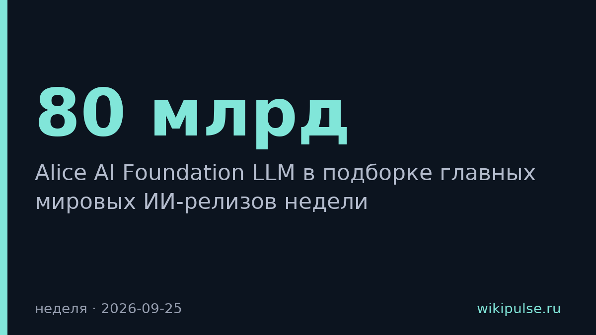 Яндекс выпустил открытую модель на 80 млрд параметров, её заметили в Turing Post